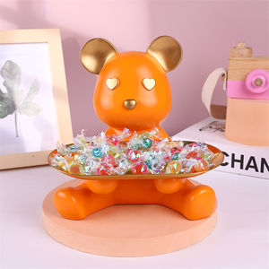 도매 기능 저장 폭력적인 곰 열쇠 저장 상자 문 입구 거실 보석 쟁반 수지 동상 폭력적인 곰 쟁반 - Product Image 6