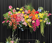 Bouquet de fleurs Nouveau style Prêt à l'emploi Décoration de jardin Monet Arrangements floraux Prêts à l'emploi Vitrines de magasin Présentoirs de table Photographie Streaming