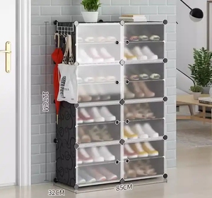 Armoire à chaussures mince Casiers <span class=keywords><strong>en</strong></span> plastique Les casiers à chaussures simples sont assemblés <span class=keywords><strong>en</strong></span> résine - Product Image 3