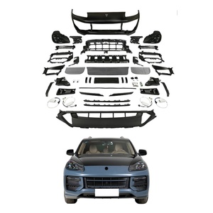 Modificación de Automóvil 2008-2010, Actualización 2024, Conjunto de Parachoques Delantero con Recortes para Faros Antiniebla para Cayenne - Product Image 1