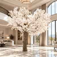 Pohon Bunga Sakura Buatan Besar Kustom untuk Dekorasi Interior Komersial Hotel dan Pusat Perbelanjaan