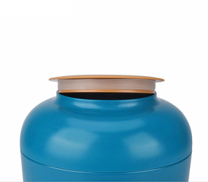 Boîte de stockage en fer blanc en forme de bouteille en céramique personnalisée, réservoir de stockage, boîtes à café rondes, pot en métal en forme de dôme, boîte de conserve à thé de style chinois - Product Image 5