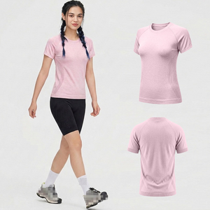 <strong>Marino</strong> <strong>Wool</strong> Acrivewear T-shirt Seamless Knit Top O-Neck Breathable Natural Stain Quick-drying Soft <strong>Base</strong> <strong>Layer</strong> for Men and Women - Product Image 1