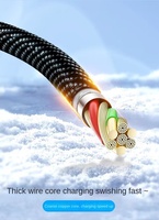 100W Superschnelles Ladekabel Typ-C mit voll kompatiblem Digital-Display-LED-Bildschirm für Echtzeit-Leistungsanzeige