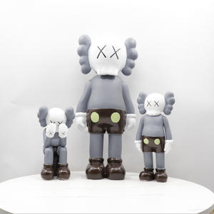 Statue en fibre de verre, décorations de style nordique, modèle de personnage de dessin animé mignon, ensemble abstrait, cadeau de mariage, cadeau d'anniversaire, artisanat en résine, décoration de la maison - Product Image 2