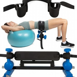 Glute Bridge Belt <b>Weighted</b> Exercise Belt For Leg <b>Training</b> Fitness Equipment One Size Black Nylon Portable - Product Image 4