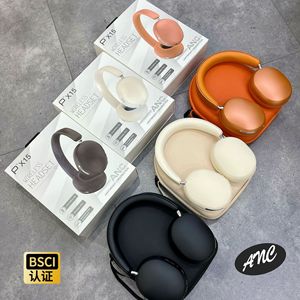 Casque Bluetooth circum-auriculaire PX15 ANC neuf de marque Factory Wholesale, avec coussinets en cuir protéiné, casque sans fil à grande autonomie - Product Image 4
