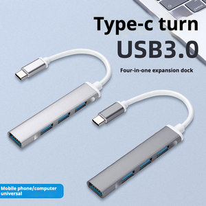 Thiết kế mới USB 3.0 HUB Loại C HUB 4 cổng tốc độ cao loại C <span class=keywords><strong>Splitter</strong></span> cho máy tính chuyển dữ liệu USB HUB <span class=keywords><strong>Adapter</strong></span> - Product Image 5