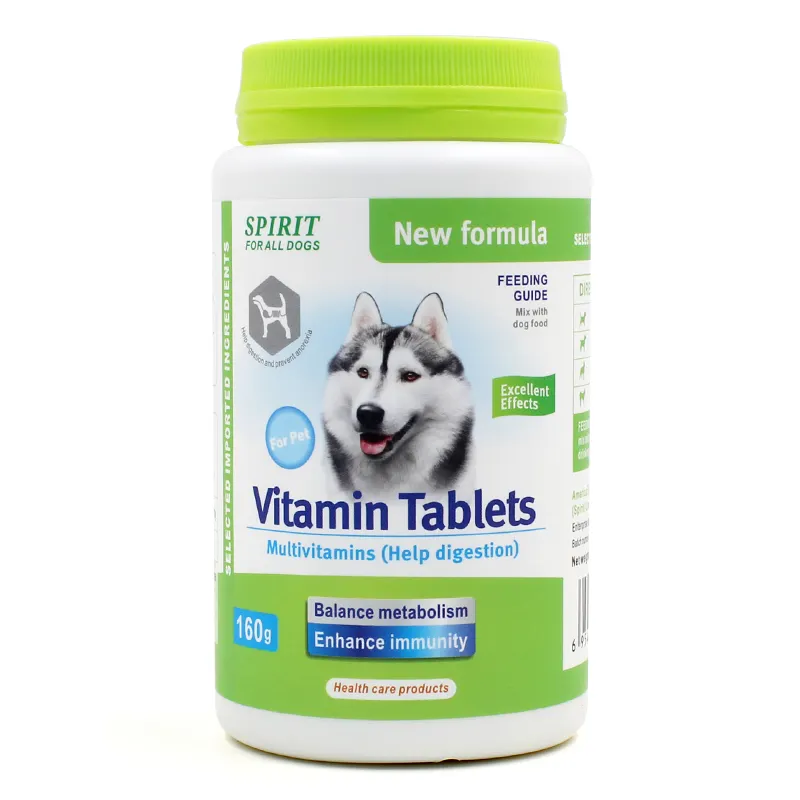 Venta al por mayor de suplementos vitamínicos naturales saludables con sabor a algas marinas Omega-3 Omega-6 para perros tabletas de vitaminas para masticar para perros y gatos