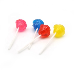 Bán Buôn Halal Trái Cây Hương Vị Đôi Rose Shape Nghệ Thuật Lollipop Bonbon Kẹo Mút - Product Image 4