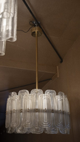 Lustre en verre d'art de Murano du milieu du siècle