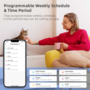 2025 nuova valvola termostatica intelligente Tuya Zigbee termostatica programmabile termostato casa intelligente TRV riscaldamento a pavimento telecomando - Product Image 5