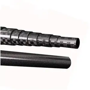 In fibra di carbonio poste de fibra de carbono per Ptz 3K Twist Lock Fibre Stick in fibra di carbonio Cue asta in fibra di carbonio con Pro Taper