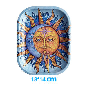 喫煙カスタムロゴブリキ喫煙ブリキ金属ハーブローリングトレイブリキ金属トレイ - Product Image 4