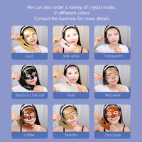 Masque Facial en Hydrogel Gélifié Hydratant au Collagène Effet Lifting à l'Or 24K, Soins de la Peau en Gros pour Femme