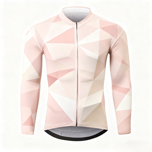 Maillot de cyclisme léger et respirant en maille à manches longues, séchage rapide, personnalisable en gros pour vélo de route - Product Image 1