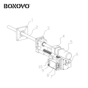 Allsome bonova — Machine d'encastrement horizontale Portable, XTD50 XTD40, pour seau, pelle et bras à longue portée - Product Image 4