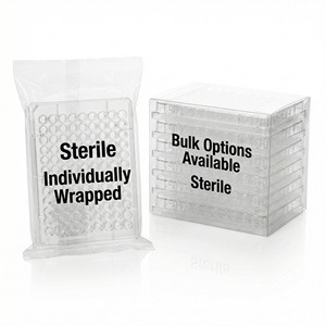 Microplaques de culture cellulaire stériles jetables à 96 puits, fond en U pour une croissance cellulaire uniforme, équipement de <span class=keywords><strong>laboratoire</strong></span> de microbiologie - Product Image 6