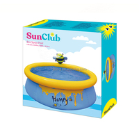 Piscine gonflable Jilong Sunclub 12010 Bee Spray 1,5m*41cm, piscine gonflable colorée pour enfant dans le jardin