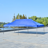 Tonnelle pliable robuste 3x6m en tissu Oxford monocouche, abri portable d'extérieur pour fêtes, mariages et expositions