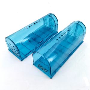 Couleur bleue chasse plastique pas de mise à mort souris en direct attraper des souris intelligentes sans cruauté Cage rongeurs pièges à souris pour intérieur et extérieur - Product Image 2