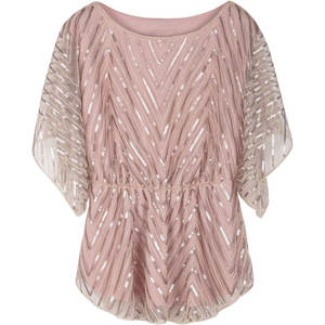 OEM su misura scintilles in maglia con paillettes e tunica Plus Size camicia Glitter da festa elegante ampia top donna matura camicetta estiva - Product Image 3