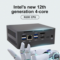 Nuevo Mini PC NUC con Procesador Intel N100 de 12.ª Generación, Cuatro Núcleos, Windows 11 Pro, 8 GB DDR4 3200 Mhz, SSD, 12 V LAN, 4K Gaming
