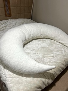 Almohada Gigante de Fase Lunar, Cojín de Peluche en Forma de <span class=keywords><strong>Luna</strong></span> Creciente para Abrazar, Almohada para Embarazadas, Almohada de Cuerpo Completo para Dormir - Product Image 4