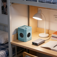 Multiprise Cube Allemande 3 prises CA 2 USB-C 1 USB-A Charge Rapide GS CE pour Bureau Allemand