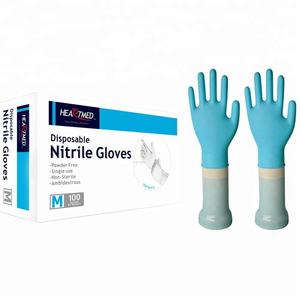 Gants jetables en nitrile biodégradable de malaisie, sans poudre texturée, vente en gros, examen médical - Product Image 2