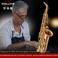 Comfortable Keys Manufacturer Wholesale Retail Good Quality High Grade Q7-II Eb Woodwind Instrument Alto Saxophone