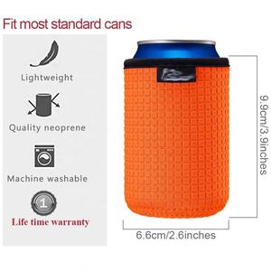 ปลอกหุ้มกระป๋องเบียร์นีโอพรีนกันลื่นขนาด 12 ออนซ์ พร้อมลายนูน - Product Image 2