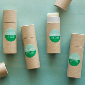Biodegradable Cylinder <b>Cardboard</b> <b>Tube</b> Kraft Paper Cosmetic Container for Lipstick, Deodorant, Sunscreen & Lip Balm Packaging - Product Image 1