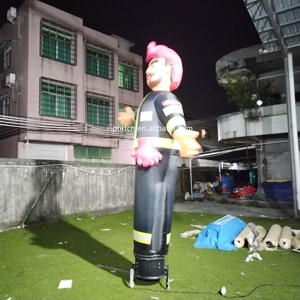 Muñeco Inflable de <span class=keywords><strong>Bombero</strong></span> de 3m, Personalizado, para Promoción de Seguridad, Tubo Inflable Divertido para Estación de Bomberos/Eventos/Campañas de Seguridad Pública - Product Image 5