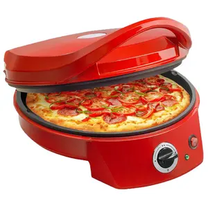 Horno de pizza automático para uso familiar, masa eléctrica para hornear pizza, fabricante de pizza eléctrico crujiente