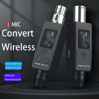 Adaptateur de microphone sans fil UHF XLR portable, kit émetteur-récepteur audio pour table de mixage et enceinte PA