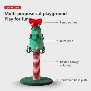 Entrega Rápida, Árbol de Navidad para Gatos de 20.9'' de Altura, Torre de Sisal, Material Ecológico, Regalo Festivo para Gatos Grandes - Product Image 2