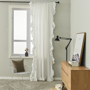 Stile Country americano turco finestra di lino 100% Set di tende dell'hotel con volant <span class=keywords><strong>macramè</strong></span> per soggiorno tende di lusso - Product Image 2
