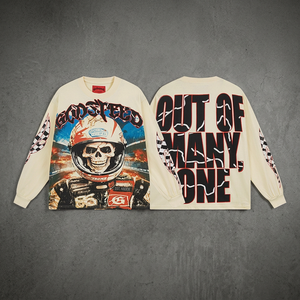 เสื้อสเวตเตอร์คอเต่า Godspeed Fashion Rock Street ผ้าฝ้าย 320 กรัม ระบายอากาศได้ดี ไม่บุซับใน ทรงตรง แขนยาว พิมพ์ลาย สำหรับผู้ชาย - Product Image 3