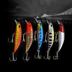 Échantillons gratuits, leurre de pêche à la traîne pour la pêche au bar en eau douce, 5,5 cm, 4 g, leurre coulant, crankbait, minnow, umpan, troli, minow, esche - Product Image 3