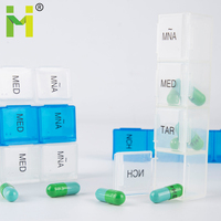 Organizador mensual de pastillas, pastillero de 28 días, organizador de medicinas de viaje, pastillero grande de 4 semanas y 1 mes