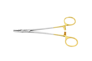 Pinza Porta Agujas Manual con Mango Dorado para Inlays Dentales, Instrumento Quirúrgico de Acero Inoxidable de Alta Calidad, Herramienta para Dentistas - Product Image 4