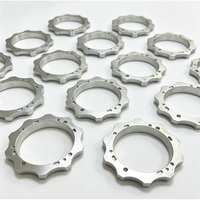 Plaque de montage circulaire en aluminium usinée CNC sur mesure, support de connexion adaptateur en acier inoxydable