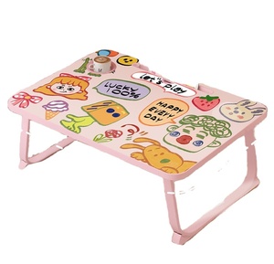Mesa para ordenador portátil al por mayor, mesa plegable ajustable para ordenador portátil, mini escritorio multifunción para ordenador portátil de madera para sofá y cama de pie - Product Image 1