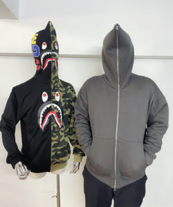 هودي يونيسكس بسحاب مزدوج من القطن الثقيل 100٪ عالي الجودة من شركة أنيو لتصنيع الملابس المخصصة - Product Image 3