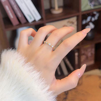 Bague en or jaune 18 carats vintage avec diamants ronds empilables, diamants de laboratoire, résistante au ternissement, étanche, avec agate mousse et opale