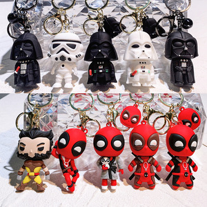 Porte-clés <span class=keywords><strong>Star</strong></span> <span class=keywords><strong>Wars</strong></span> & Black Samurai <span class=keywords><strong>Yoda</strong></span> en PVC, pendentif exquis pour sac de couple, style américain - Product Image 1