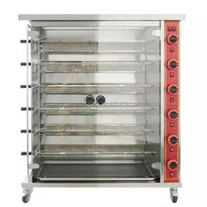 Prix Usine Équipement de Cuisine Professionnel : Machine à Rôtir le Poulet au Gaz et Électrique, 2, 3, 4, 5, <span class=keywords><strong>6</strong></span> Broches, à Vendre - Product Image 3