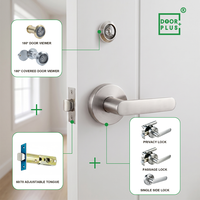 Porte-œil de porte moderne en laiton ignifuge homologué UL Doorplus, grand angle 180 degrés, pour hôtel et appartement