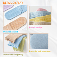 Vente en gros personnalisée, chaussettes de Pilates, chaussettes de yoga, chaussettes de sport, sur mesure basées sur des images